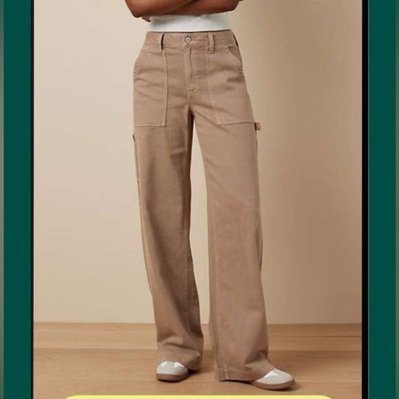 NWT American Eagle dreamy woven Baggy utility pants - Picture 2 of 7